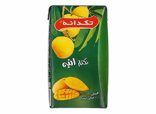 فروش آبمیوه پاکتی انبه تکدانه + فروش عمده